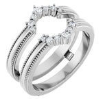 Aludra - Art Deco Inspired Ring Guard-The Diamond Setter
