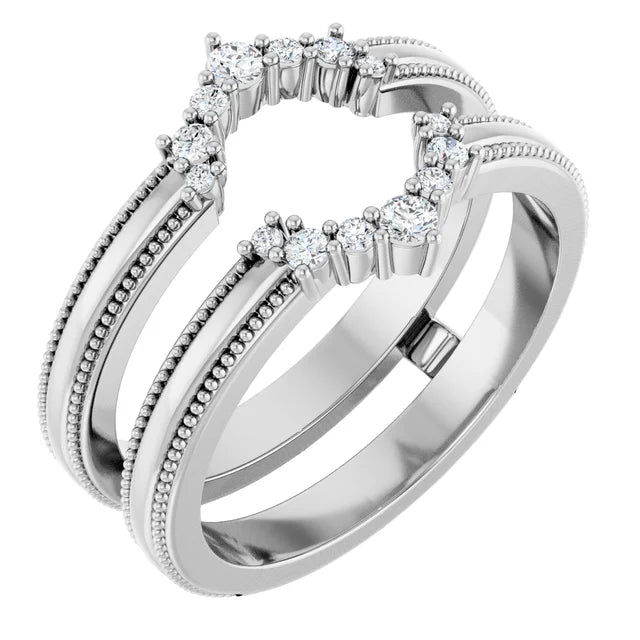 Aludra - Art Deco Inspired Ring Guard-The Diamond Setter