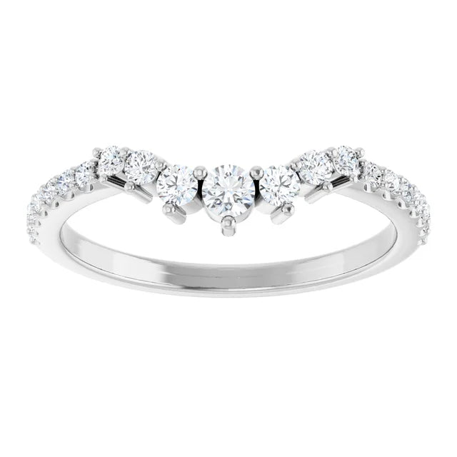 Angetenar - Diamond Set Contoured Band-The Diamond Setter
