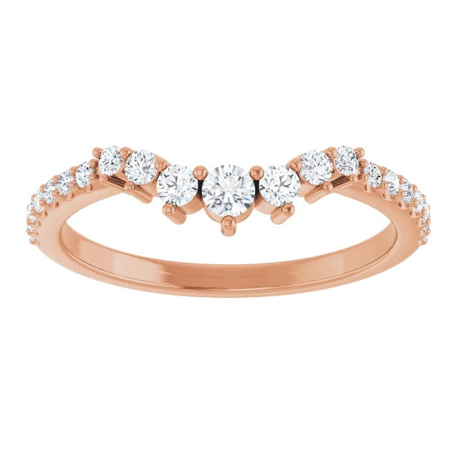 Angetenar - Diamond Set Contoured Band-The Diamond Setter