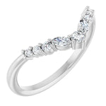Ankaa - Chevron Diamond Contoured Band-The Diamond Setter