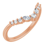 Ankaa - Chevron Diamond Contoured Band-The Diamond Setter