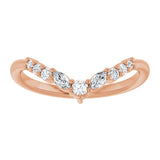 Ankaa - Chevron Diamond Contoured Band-The Diamond Setter