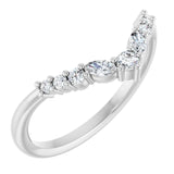 Ankaa - Chevron Diamond Contoured Band-The Diamond Setter