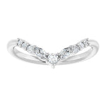 Ankaa - Chevron Diamond Contoured Band-The Diamond Setter