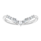 Ankaa - Chevron Diamond Contoured Band-The Diamond Setter