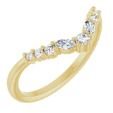 Ankaa - Chevron Diamond Contoured Band-The Diamond Setter