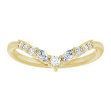 Ankaa - Chevron Diamond Contoured Band-The Diamond Setter