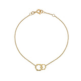 Gold Molten Circle bracelet-The Diamond Setter