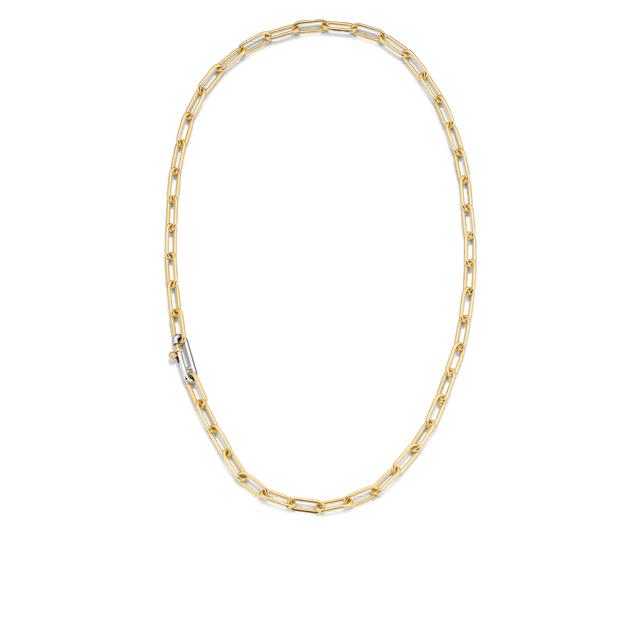 Silver and Gold Plated Paperclip chain 19"-The Diamond Setter