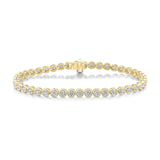 18ct Yellow Gold Diamond-Set Tennis Bracelet-The Diamond Setter