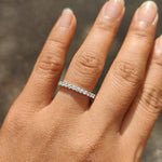 Half eternity round diamond anniversary ring-The Diamond Setter