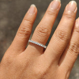 Half eternity round diamond anniversary ring-The Diamond Setter