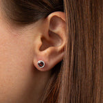 Stud Earrings Lady in Red-The Diamond Setter