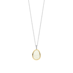 925 Mother of Pearl Pebble Design Pendant-The Diamond Setter
