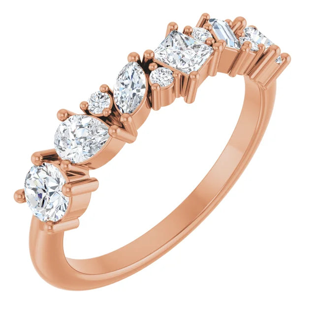 Medley of diamonds eternity ring-The Diamond Setter