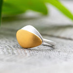 Ring Golden Leaves Collection-The Diamond Setter