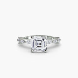 Solitaire with Eternity Pavé-setting-The Diamond Setter