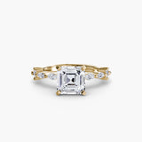Solitaire with Eternity Pavé-setting-The Diamond Setter