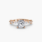 Solitaire with Eternity Pavé-setting-The Diamond Setter