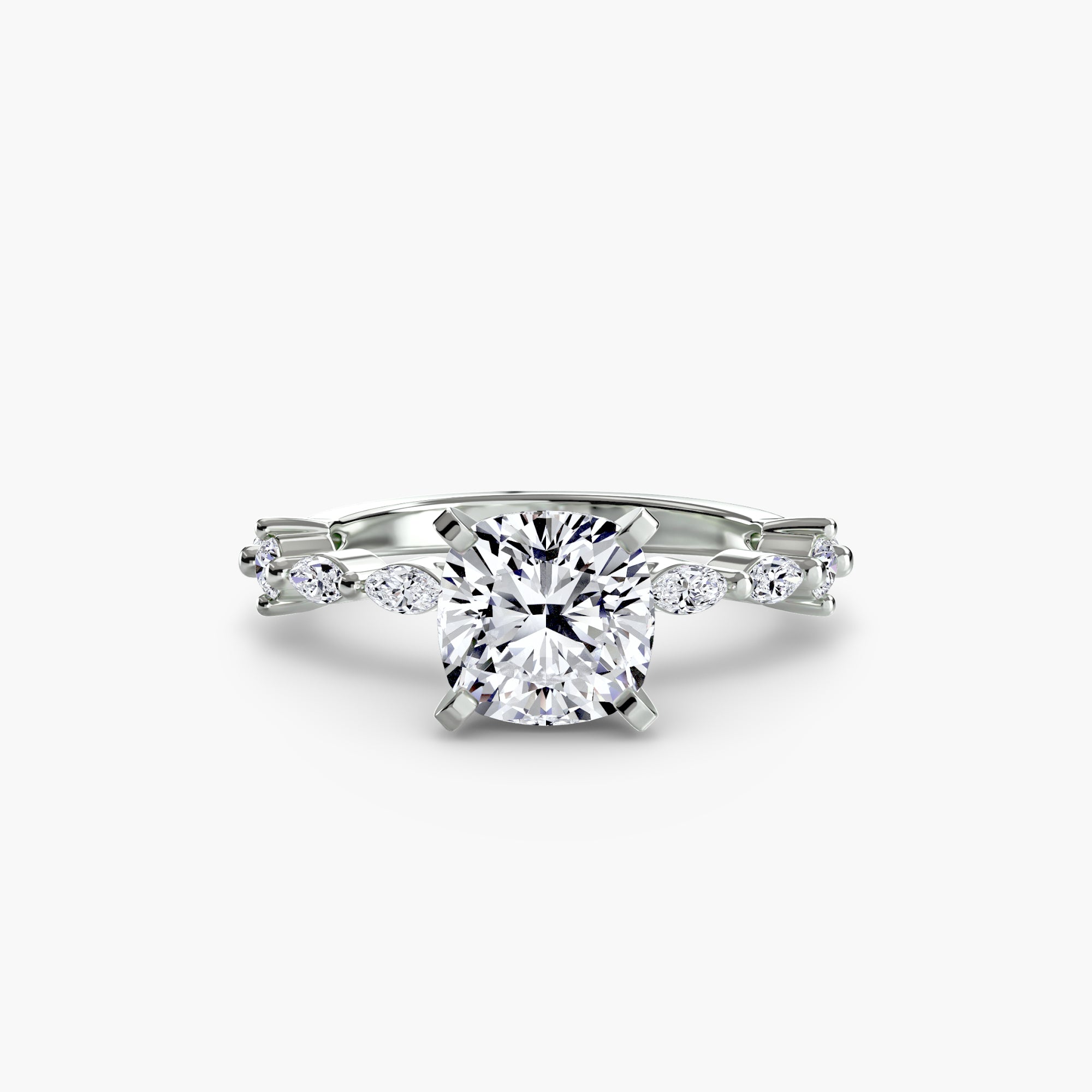 Solitaire with Eternity Pavé-setting-The Diamond Setter