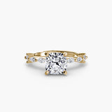 Solitaire with Eternity Pavé-setting-The Diamond Setter