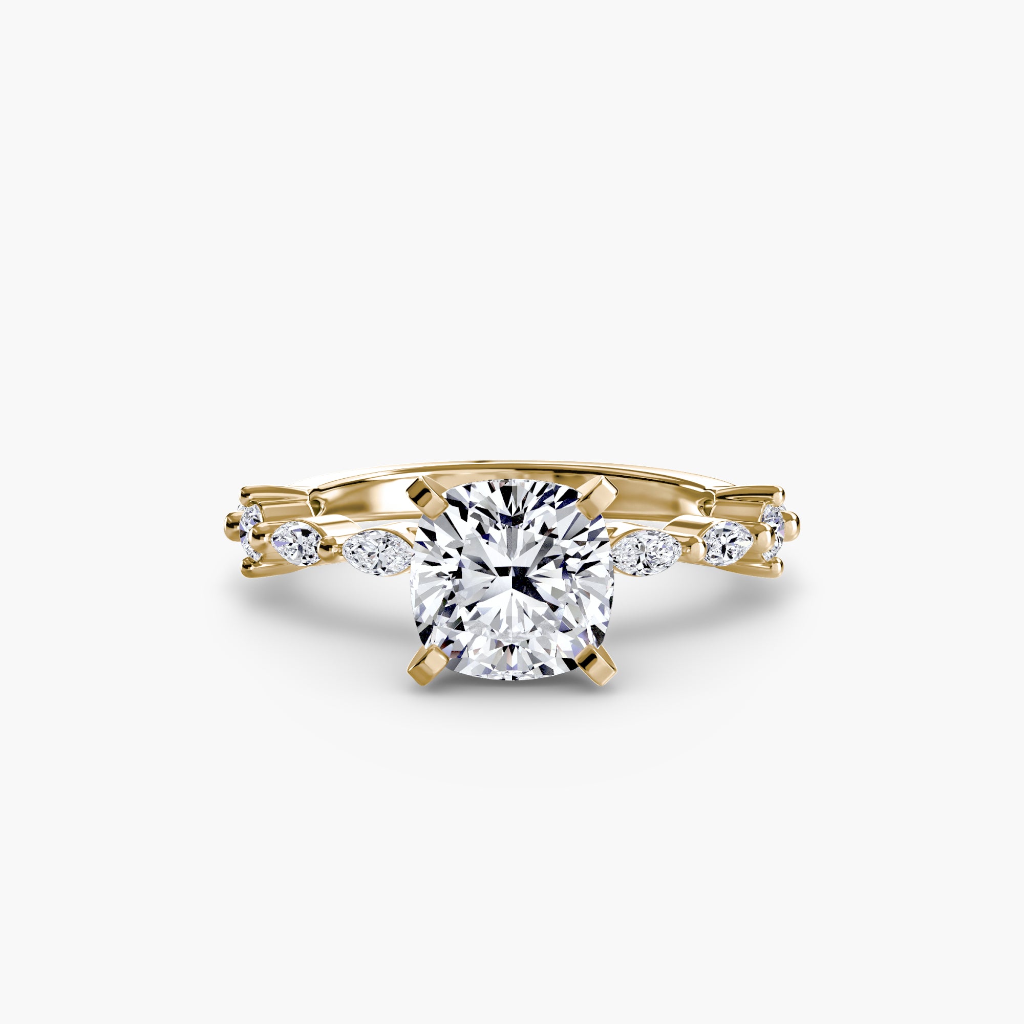Solitaire with Eternity Pavé-setting-The Diamond Setter