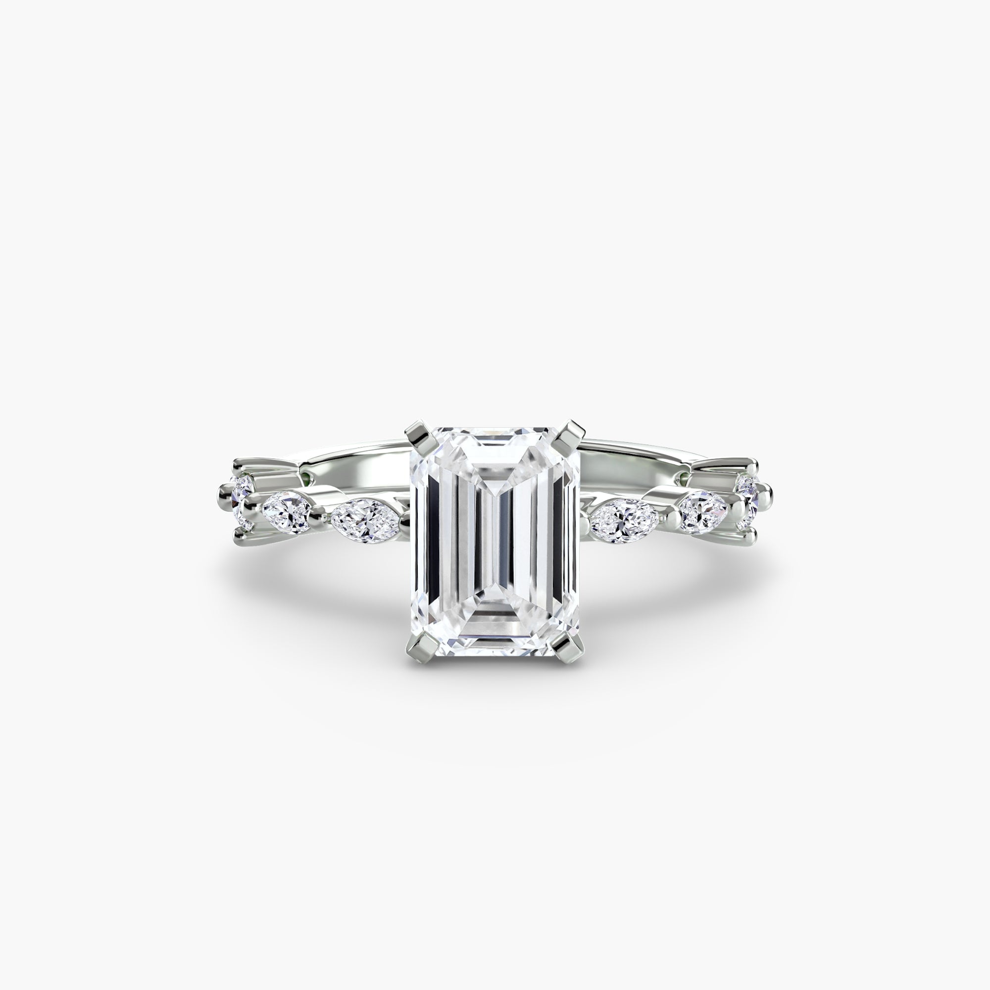 Solitaire with Eternity Pavé-setting-The Diamond Setter