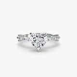 Solitaire with Eternity Pavé-setting-The Diamond Setter