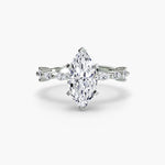 Solitaire with Eternity Pavé-setting-The Diamond Setter