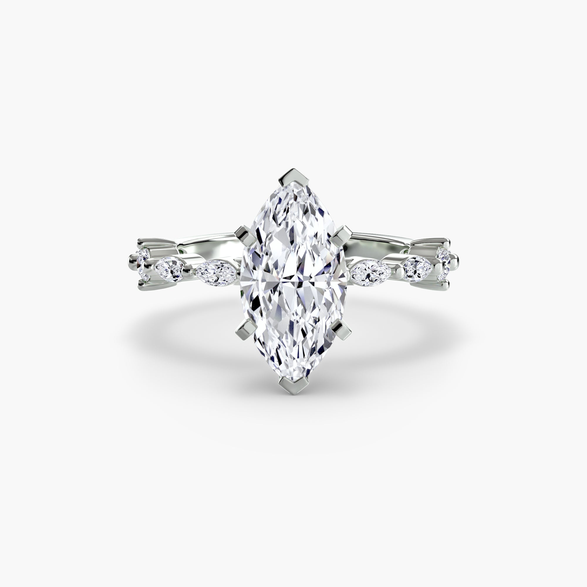 Solitaire with Eternity Pavé-setting-The Diamond Setter