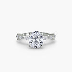 Solitaire with Eternity Pavé-setting-The Diamond Setter
