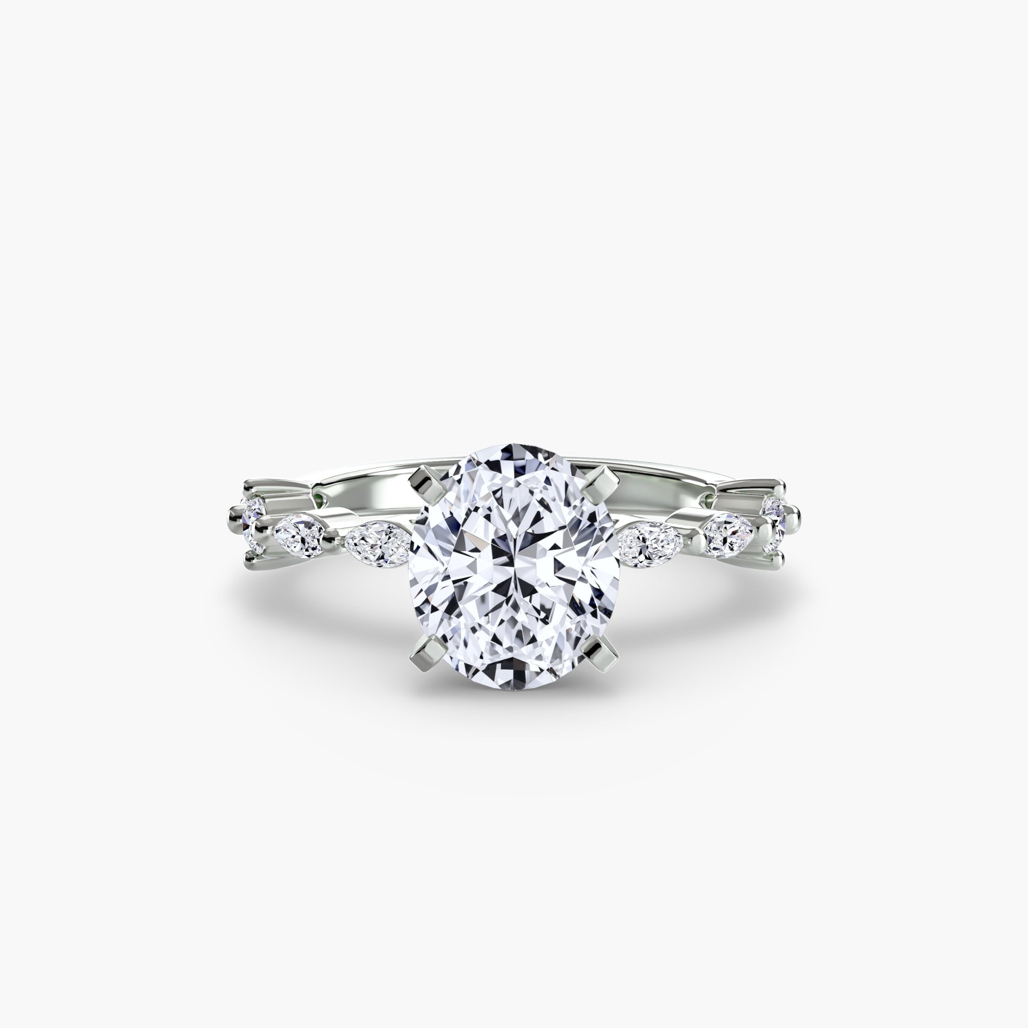 Solitaire with Eternity Pavé-setting-The Diamond Setter