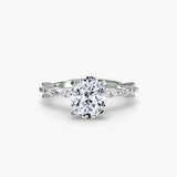 Solitaire with Eternity Pavé-setting-The Diamond Setter