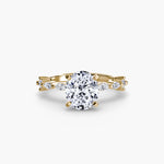 Solitaire with Eternity Pavé-setting-The Diamond Setter