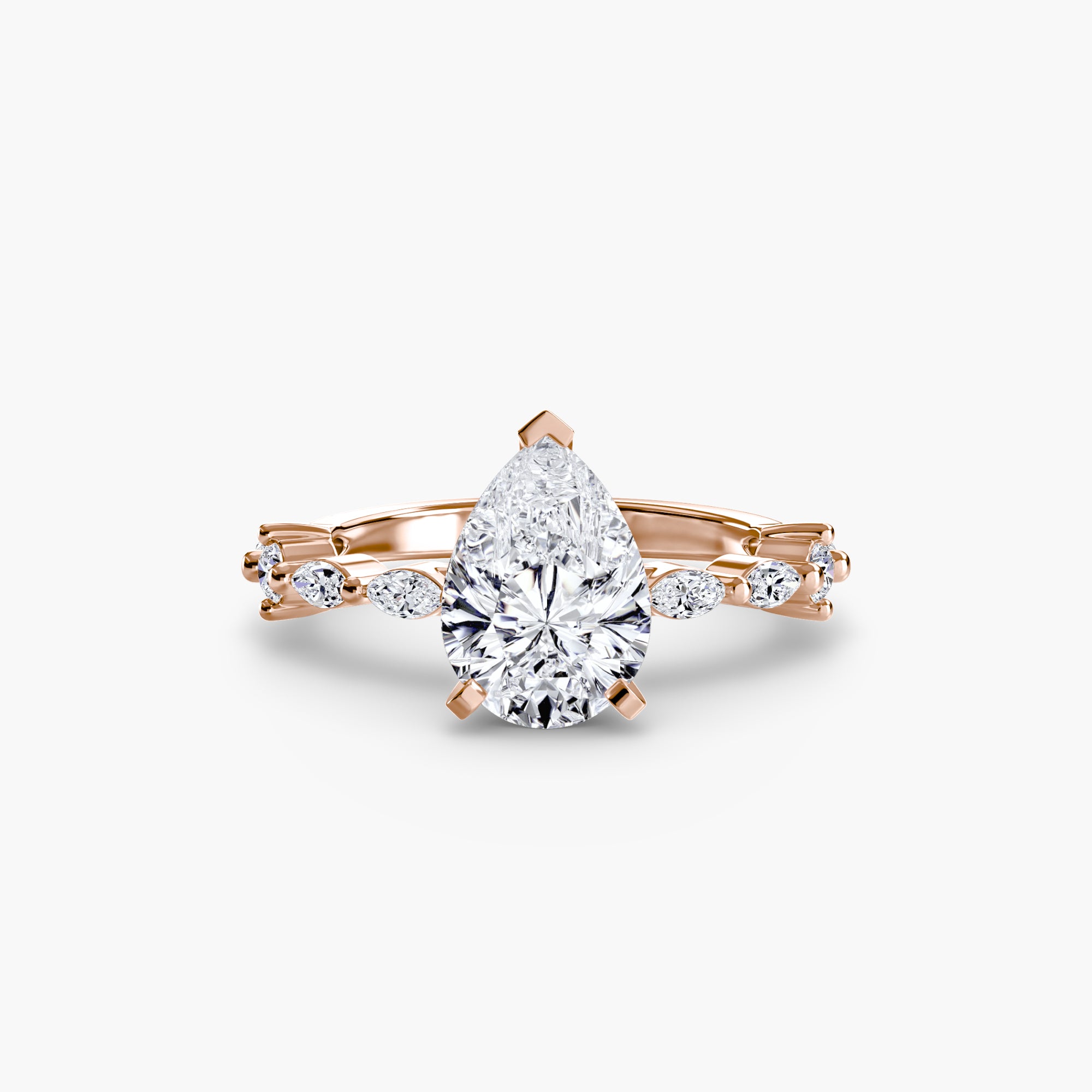 Solitaire with Eternity Pavé-setting-The Diamond Setter