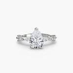Solitaire with Eternity Pavé-setting-The Diamond Setter