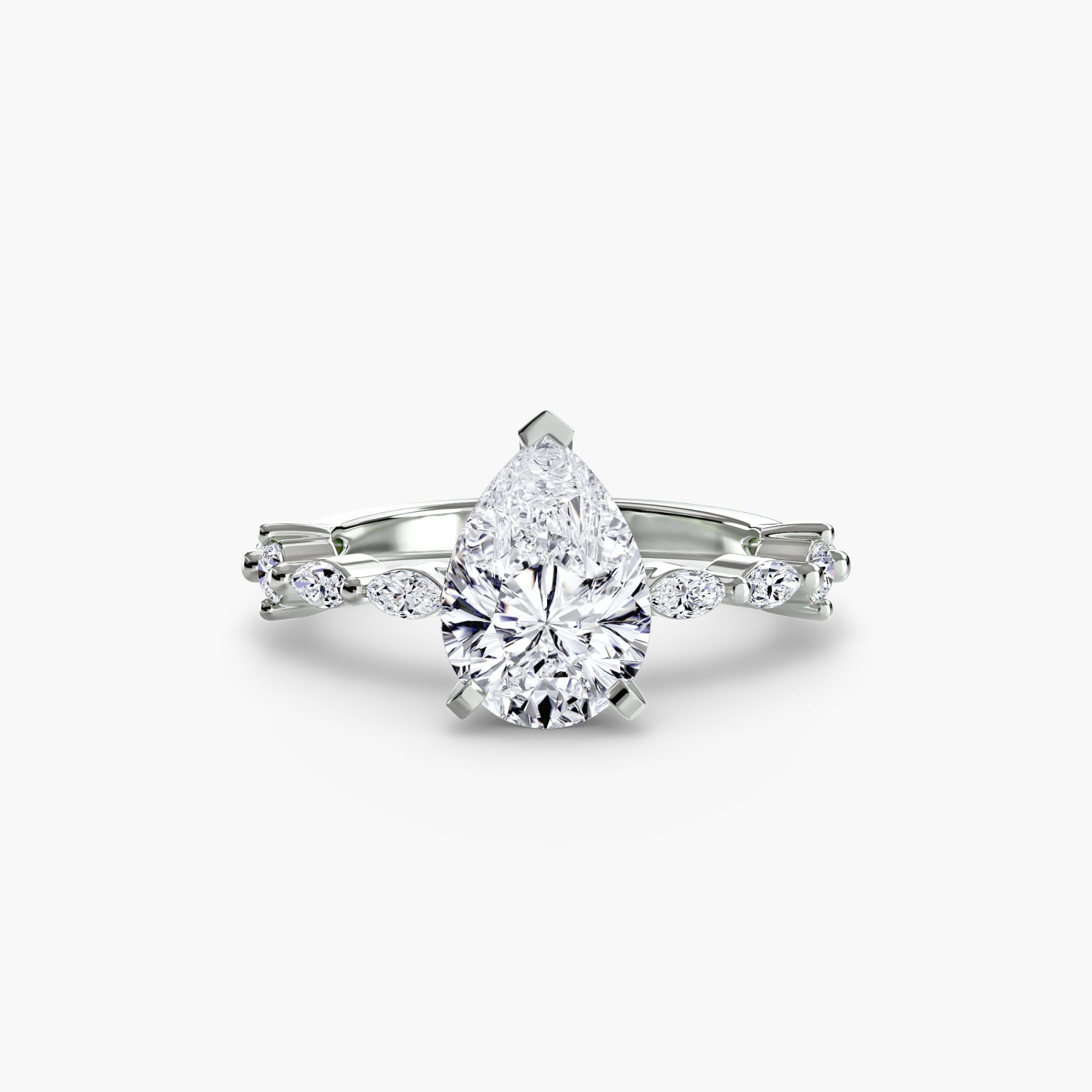 Solitaire with Eternity Pavé-setting-The Diamond Setter