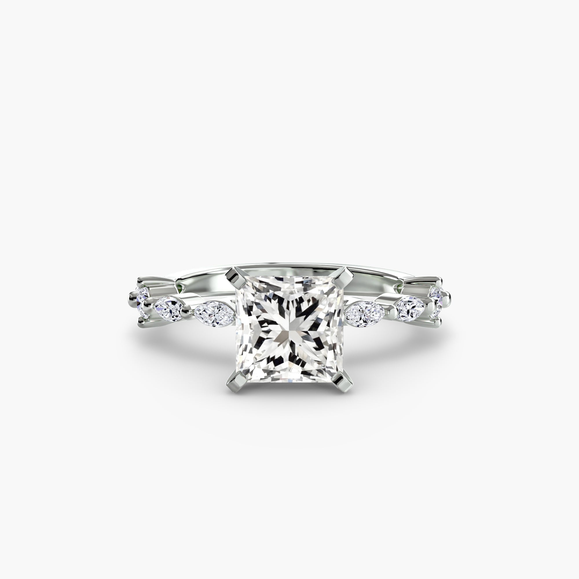 Solitaire with Eternity Pavé-setting-The Diamond Setter