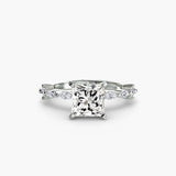 Solitaire with Eternity Pavé-setting-The Diamond Setter