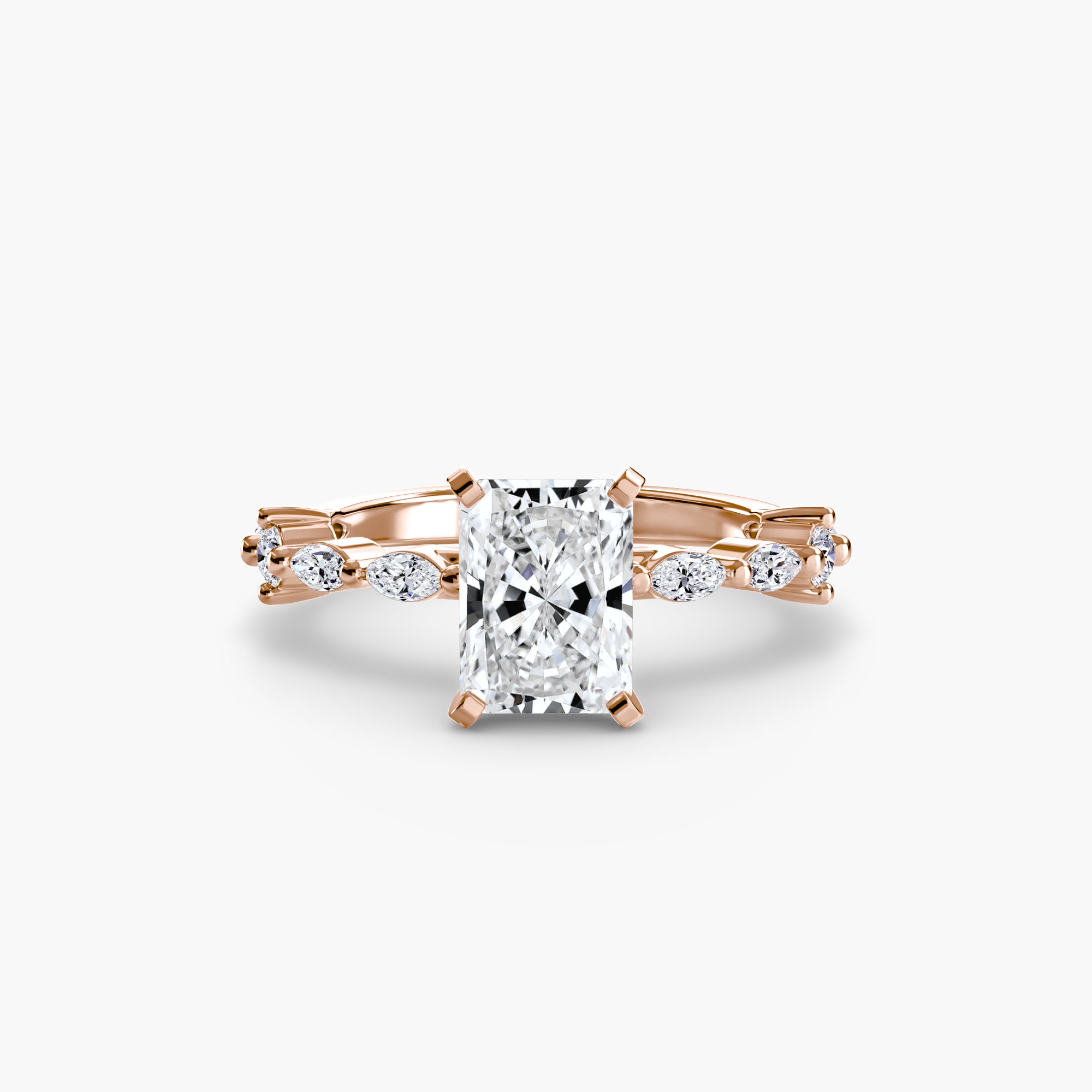 Solitaire with Eternity Pavé-setting-The Diamond Setter