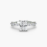 Solitaire with Eternity Pavé-setting-The Diamond Setter