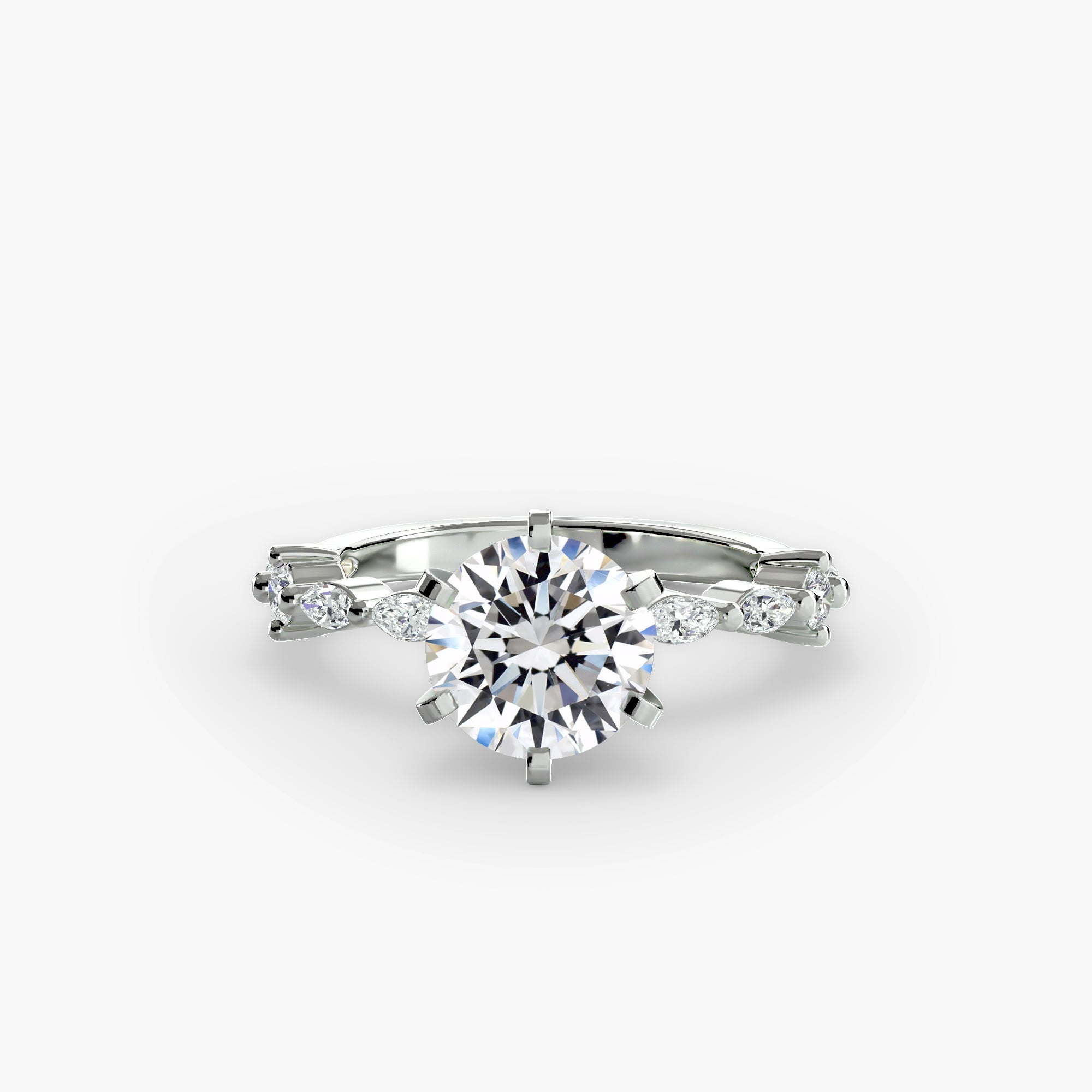 Solitaire with Eternity Pavé-setting-The Diamond Setter
