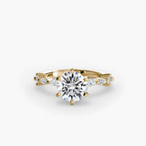 Solitaire with Eternity Pavé-setting-The Diamond Setter