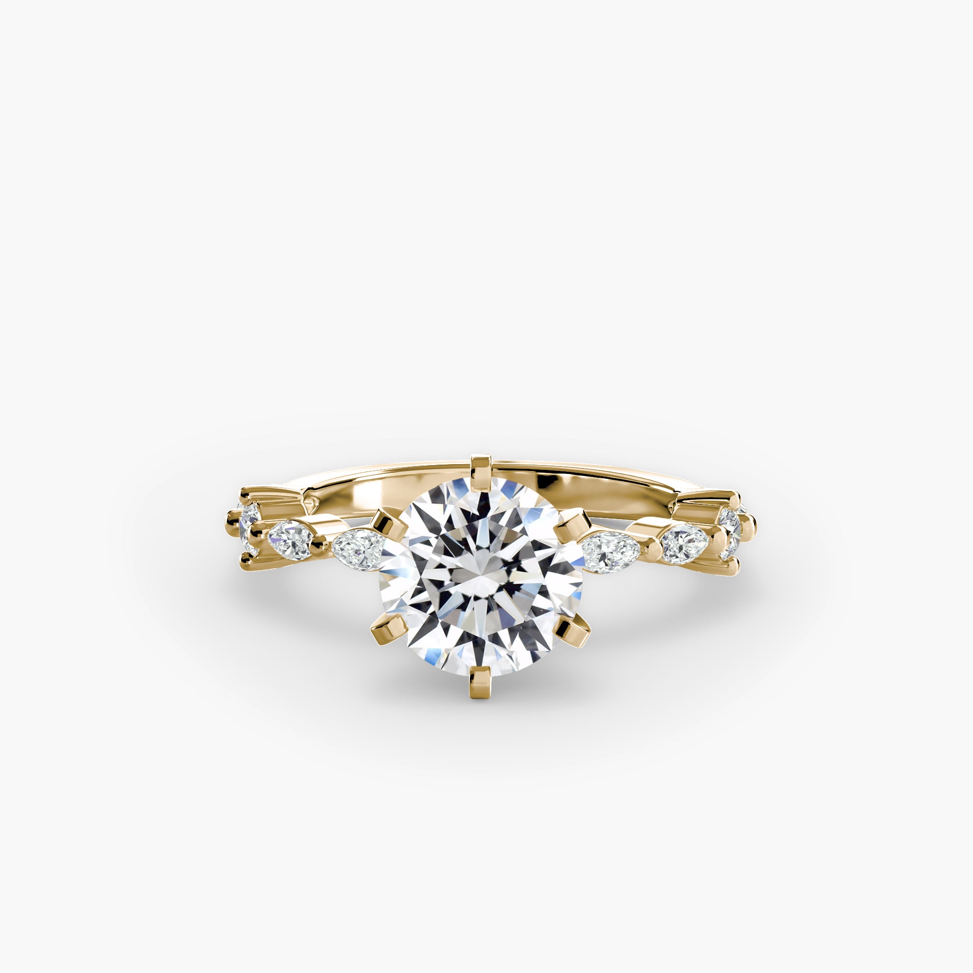 Solitaire with Eternity Pavé-setting-The Diamond Setter