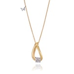 Diamond Looped Embrace Pendant-The Diamond Setter