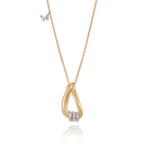 Diamond Looped Embrace Pendant-The Diamond Setter