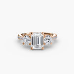 Three-Stone with Pavé Band-setting-The Diamond Setter