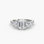 Three-Stone with Pavé Band-setting-The Diamond Setter
