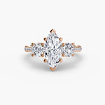 Three-Stone with Pavé Band-setting-The Diamond Setter